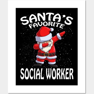 Santas Favorite Social Worker Christmas Posters and Art